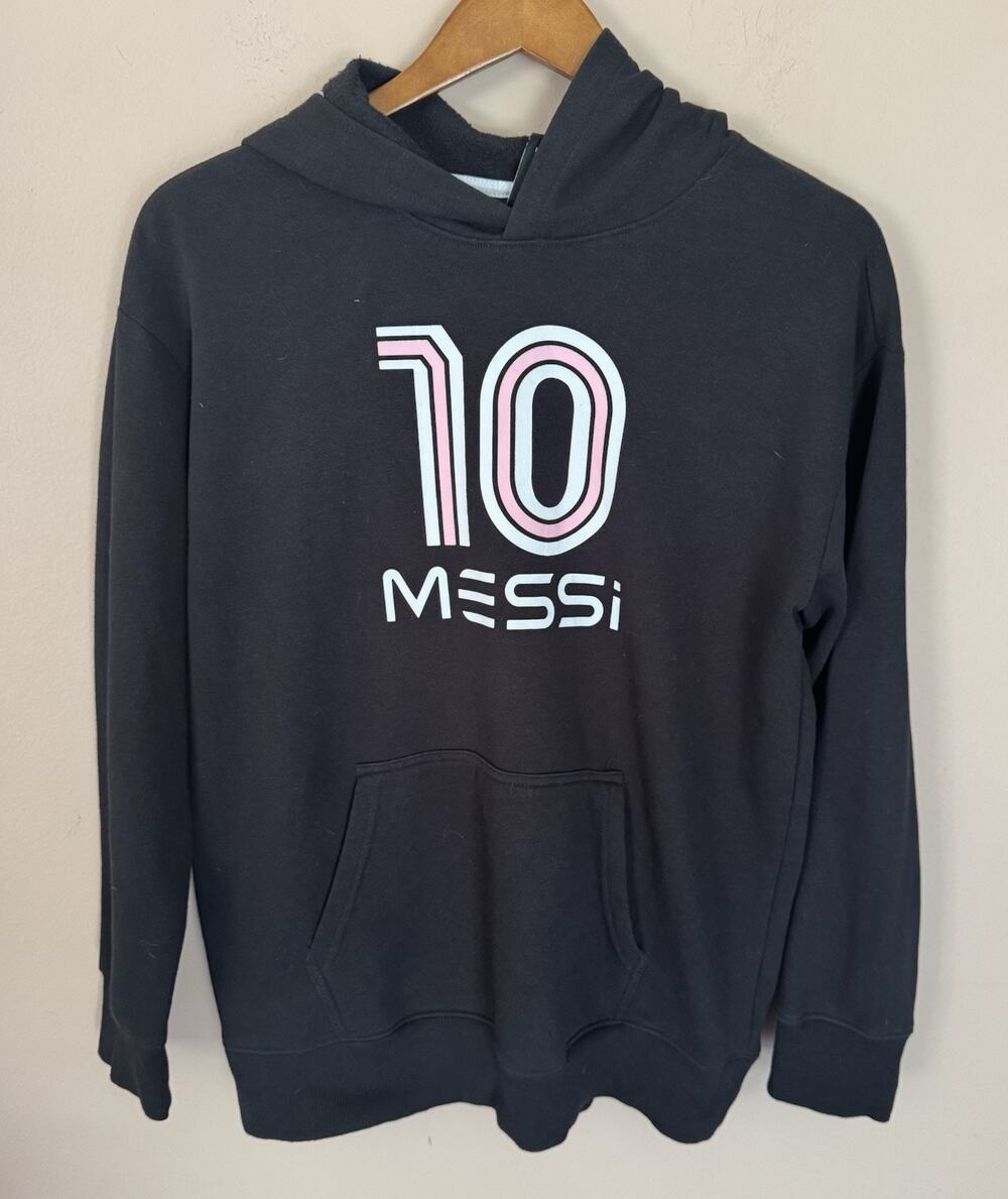 Messi Collection #10 Black Hoodie Sweatshirt 2XL Inter Miami Soccer
